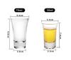 BA BON APPETIT Shot Glass Set (4 X 35ml and 2 X 70ml) - Perfect for Cocktails, Whiskey, and Chilled Drinks. Thick-Bottomed and High-Quality Box.