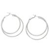 Elegant Double Layer Large Earrings - Minimalist Luxury for Autumn/Winter