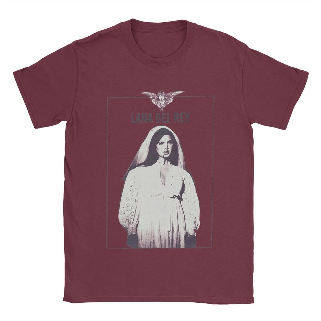 Lana Del Rey Pánská trička Vtipné tričko Krátký rukáv Kulatý výstřih Bavlněné potištěné topy