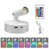 Motion Sensor LED Night Light RGB Rechargeable Wall Lamp Magnetic Spotlight Touch Dimmable Bedroom Bedside Lamps Room Decoration