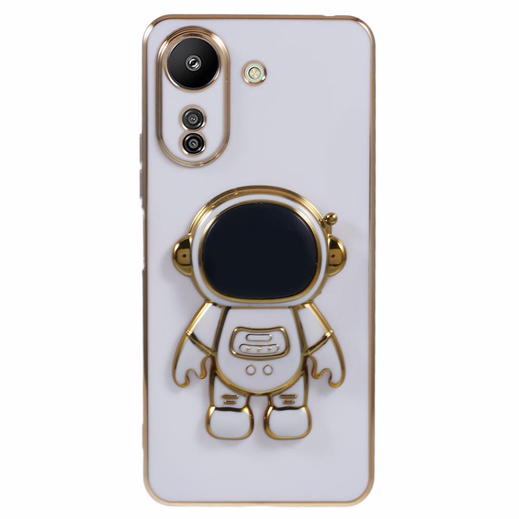 Für Xiaomi Redmi 13C 4G/Poco C65 4G Hülle Astronaut Versteckter Ständer TPU Weiche Handyhülle