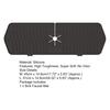 Faucet Splash Catcher High Toughness Waterproof Lightweight Great Kitchen Countertop Sink Anti-Splashing Drain Mat for Dorm