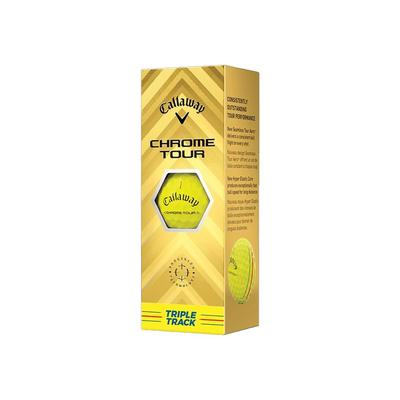 CALLAWAY Golf Topu CHROME TOUR Üçlü Pist Sarı Top 3 Parça BL CG CHRM TOUR YLW 24 TRPLTRK 3B PK