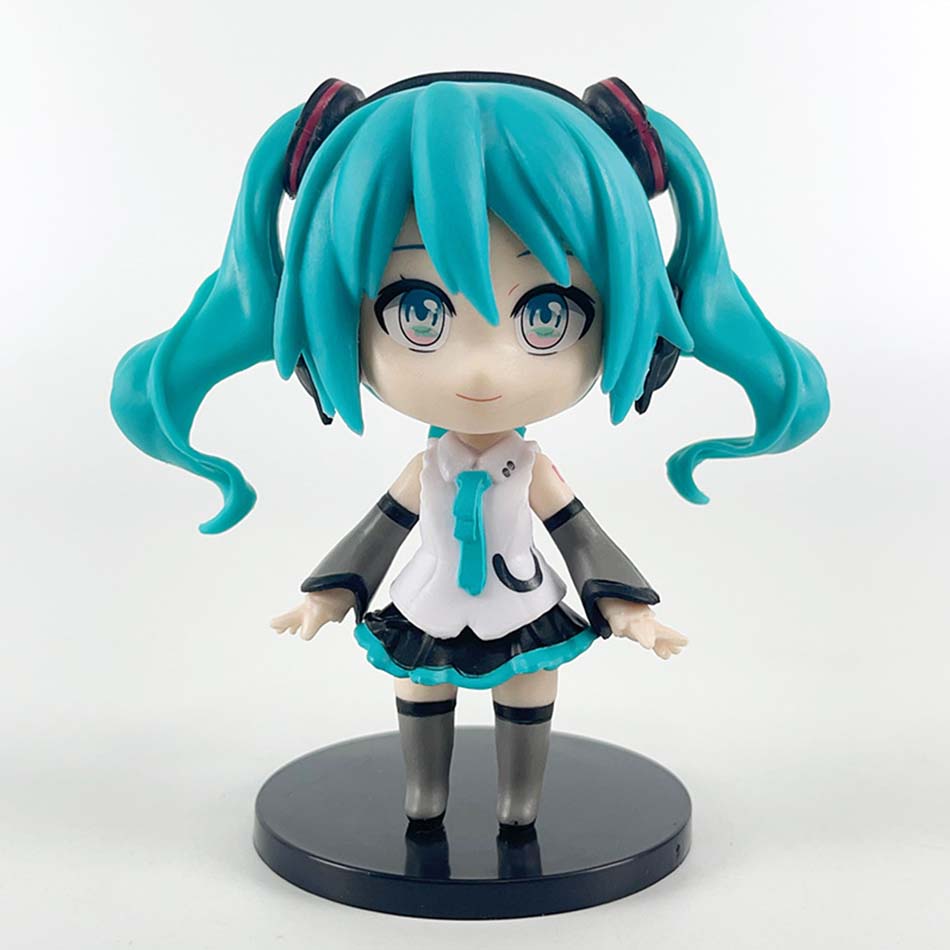 sold set Anime new hatsune miku figure mini character ornaments kawai hatsune table decoration for home adult toy child gift