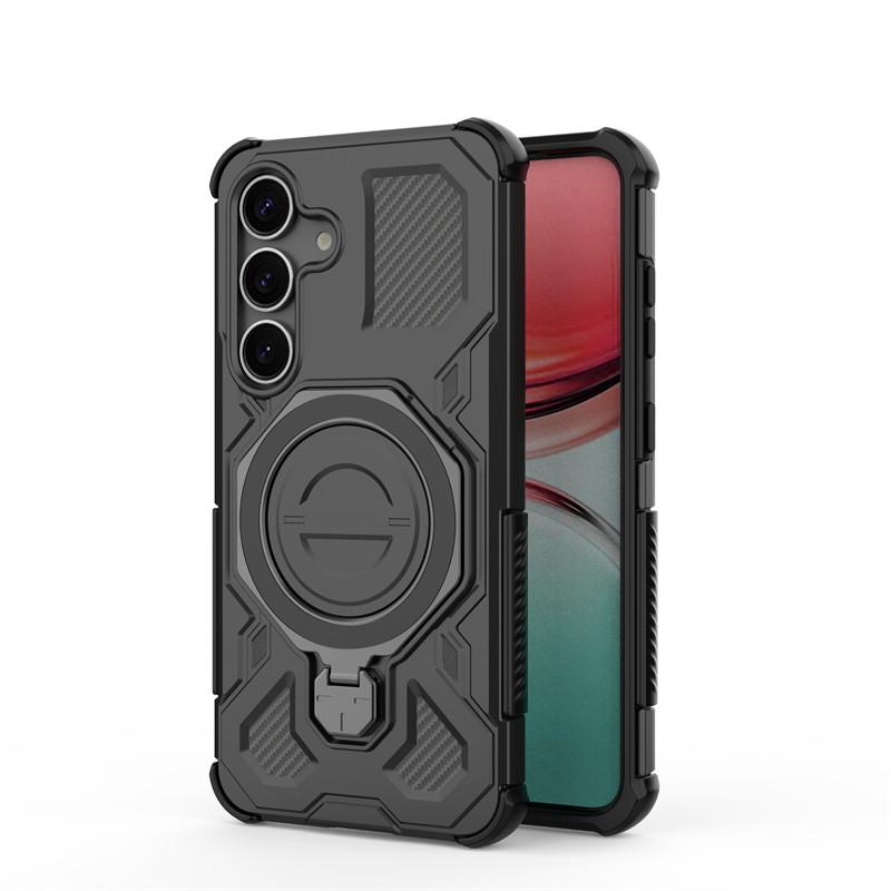 For Samsung Galaxy S25 Case Samsung S25 Cover Holder Magnetic Wireless Charging Protective Phone Cases For Samsung S25 Funda