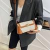Cross-Border Niche Design Color-Block Baguette Underarm Bag for Women 2025 New High-End French Light Luxury Single Shoulder Crossbody Bag