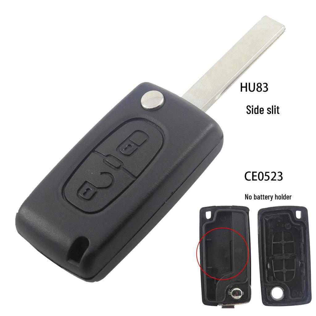 Peugeot 307/408 & Citroen 2-Knopf Klappschlüsselgehäuse Ersatz