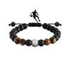 Football Beaded Bracelet Gift to my son Black Frosted Coach Football Bracelet Tiger's Eye Baseball Bracelet