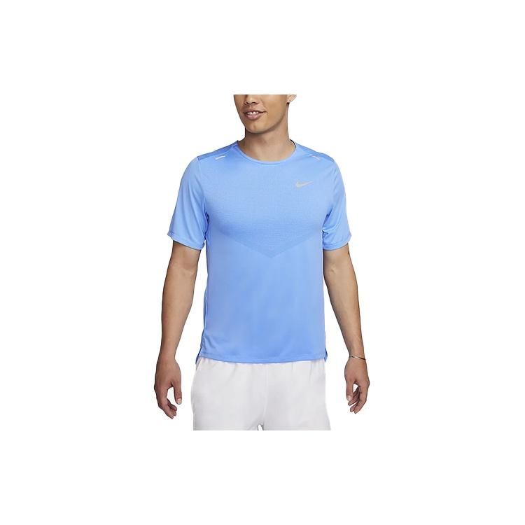 Nike Dri-FIT Rise 365 Short-Sleeve Running Top Blue Men s CZ9185-412 M