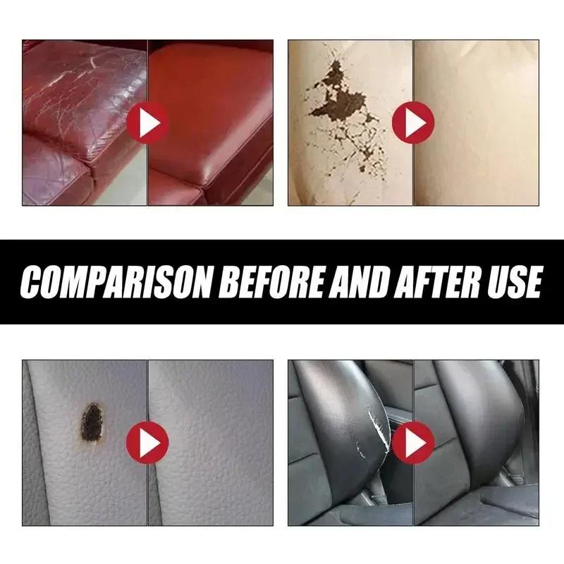 60ml Natural Leather Sofa Car Seat Shoe Color Restoration Cream Scratch Hiding Water Damaged Renovation Repair Paste