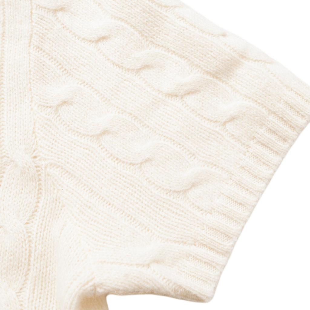 Polo Ralph Lauren Solid Color Pony Embroidered Crew Neck Slim Fit Short Sleeve Sweater Women sweater Off-White 211957746-002