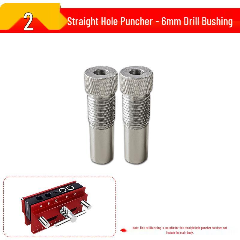 Woodworking Drill Guide: 5/6/8/10mm Bushing for Wear-Resistant Hole Punching Positioner