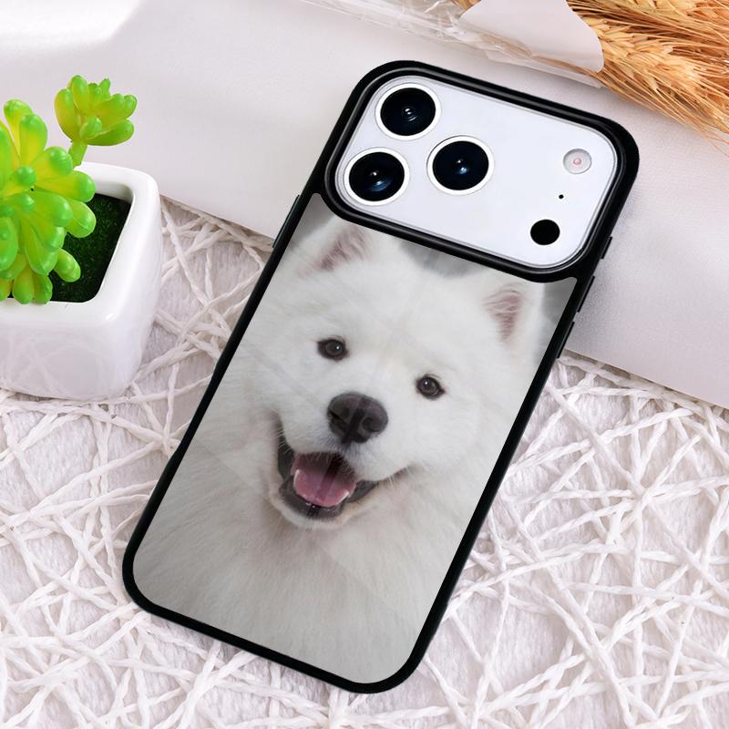 Samoyed Puppy Shockproof Phone Case for iPhone 17 Air 16e 15 11 12 14 13 Pro Max Cover Coque