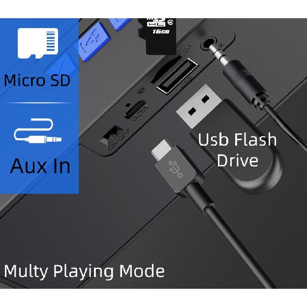 Mini Bluetooth-Compatible Speaker Wireless Smart Portable Speakers For Mobile Phone Audio Computer Convenient Radio