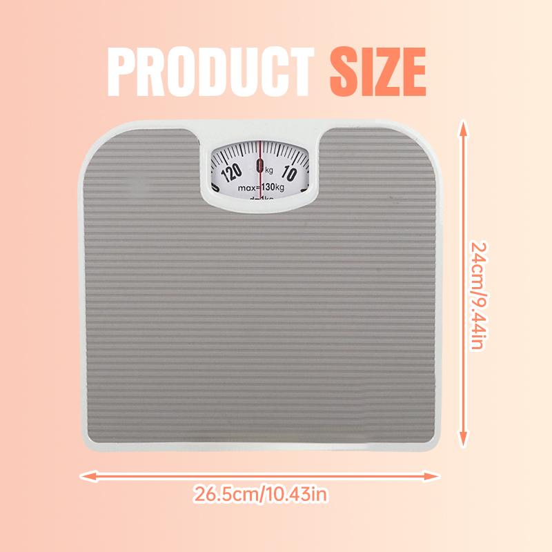Weighing Scale Mechanical Body Weight Home Portable Precision Durable Body Scale Non-Slip Leather Pad Bathroom Waterproof