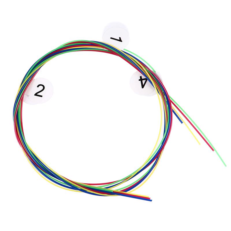 4-teiliges Ukulele-Gitarrensaiten-Set, bunte Nylonsaiten für 21/23/26 Zoll Ukulele