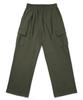 GAKKAI UNIONS [Select Summer, Brushed, Or All-Season Fabric] One-Pleat Wide Sweatshirt Cargo Pants Khaki