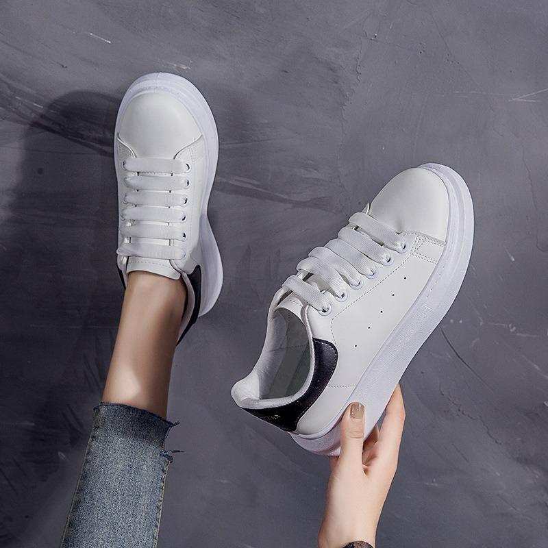 New spring versatile little white shoes female students platform women's casual shoes women's shoes basic white shoes