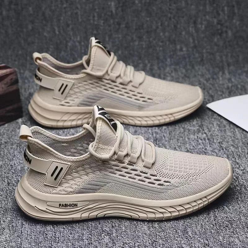 Men's Casual Sports Shoes  Summer New Black Shock Absorption Running  Mesh Breathable Men's Running Shoes Men's Shoes