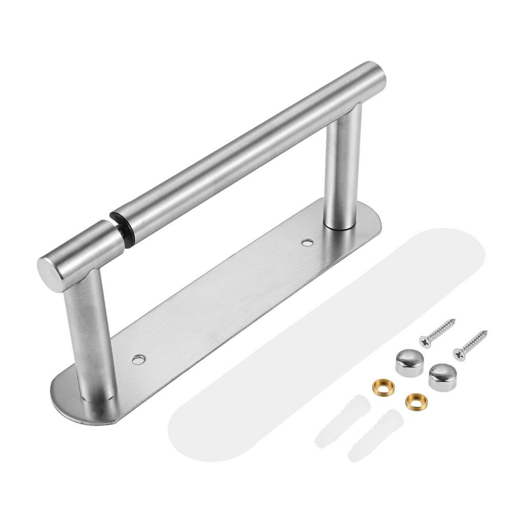 Double Post Pivoting Toilet Paper Holder Stainless Steel Wall Mounted Toilet Paper Dispenser Bathroom Kitchen Tissue Roll Holder