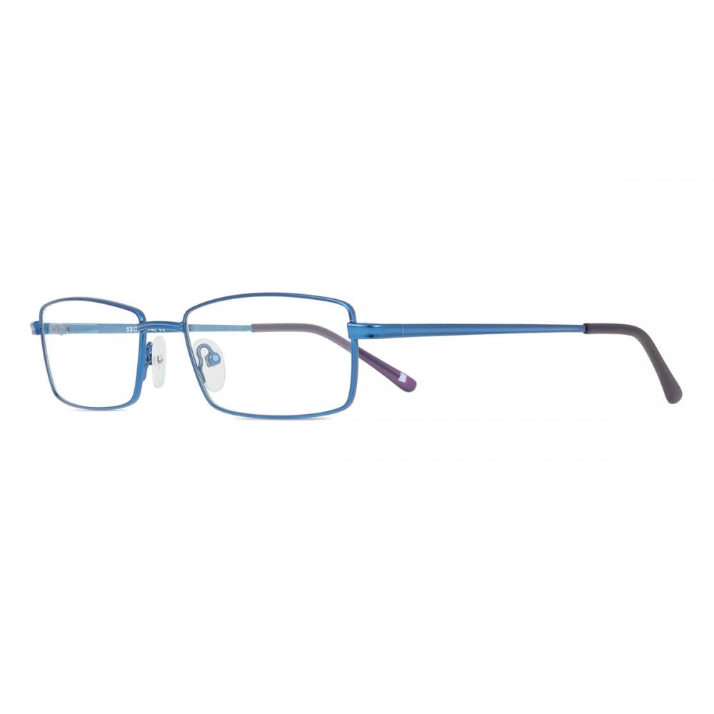 Full Rim Rectangle Purplish Navy Blue Smartbuy Collection Leyton 510 Fashion Unisex Eyeglasses