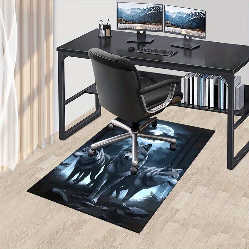 

1pc Wolf Pack Moonlight Themed Rug for Home Decor, Non-slip Office Carpet, Chair mat, Outdoor Mat, Christmas and Halloween gifts-0731076 60cm by 90cm