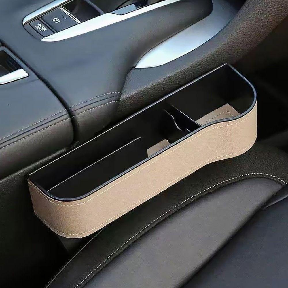 Storage Rack Car Storage Organizer PU Leather Car Cup Holder Car Seat Gap Storage Box  Universal