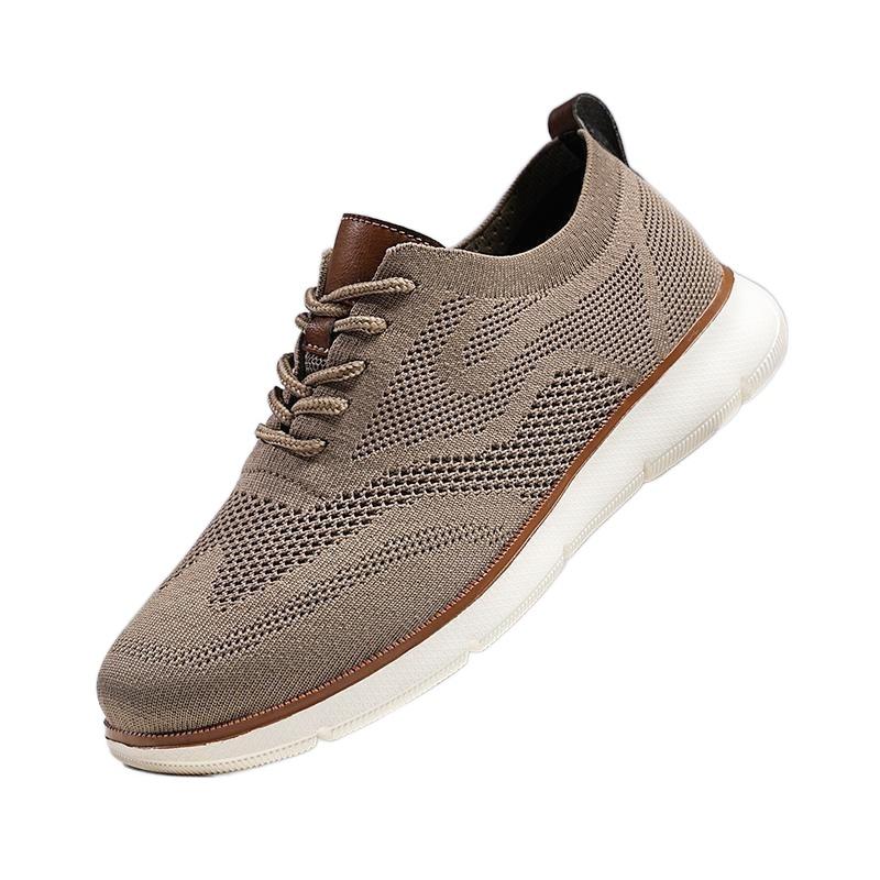 New Large-size Men's Shoes Summer Breathable Sneakers Fly-woven Mesh Shoes Men's Size Running Shoes