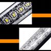 4X Lampada di Avvertimento Lampeggiante Arancione Bianco a LED 18 Programmi Marker