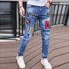 Herren Jeans Fashion Street Hip-Hop Jeans Herren Punk Style Jeanshose Sommer Frühling Herren Stretch Slim Fit Hochwertige Herren Jeans