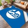 FC Schalke 04 Print Rug, Washable Floor Carpet, For Entryway Dorm Laundry Room Office Study, Home Decor Birthday Christmas Gift