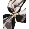 Daks Silk 100  Black Square Scarf Dcsc6f710bk