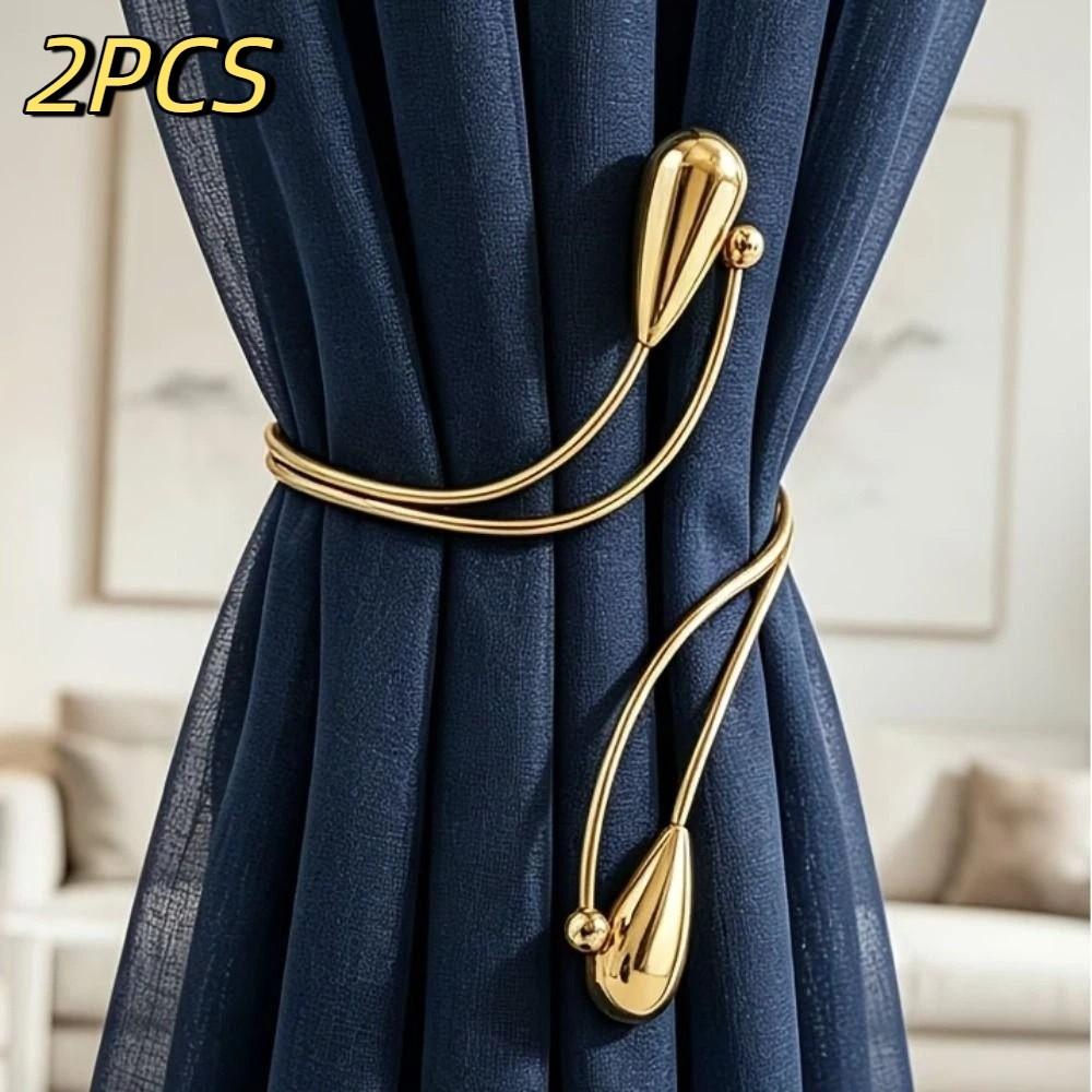 2PCS Arm Ring Curtain Holders Adjustable Curtain Holdbacks Living Room