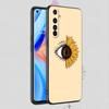 Lucky Eye Blue Evil Eye Print Phone Case For Realme 10 9 8 5G 7 6 GT2 Pro Plus 9i 8i C21 C11 C25 C35 GT Neo 2 3 3T Black Cover