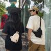 Mini Men Crossbody Bag Solid Color Shoulder Bag Casual Sport Chest Bag  Fitness