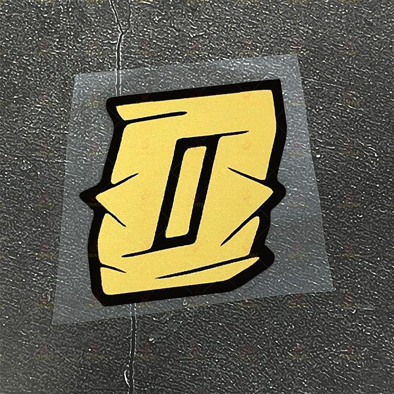 

1pc Gold Motorcycle Number Stickers Waterproof for Motorcycle Helmets Fairings Car Body Fuel Caps Scooters Universal Vinyl Decal S-High 5cm