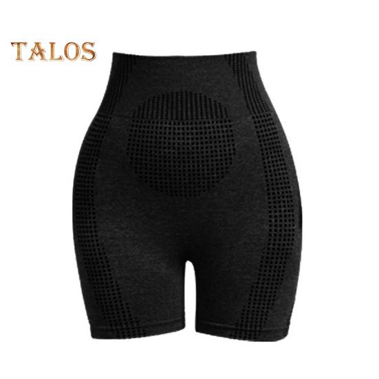 

Женские корректирующие шорты с плотной поддержкой и подтяжкой ягодиц, моделирующие шорты из шелкового волокна, восстанавливающие форму, с высокой талией и средней частью ноги, корректирующее белье L чёрный