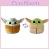 Adorável Brinquedo de Pelúcia Baby Yoda de Dupla Face Para Crianças Com Tecido de Cristal Macio