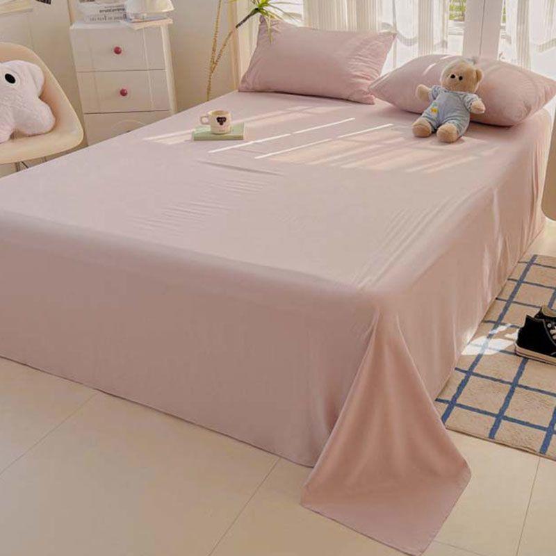 New Japanese Style Striped Thick Bed Sheet with Pillowcase for Single Student Dormitory