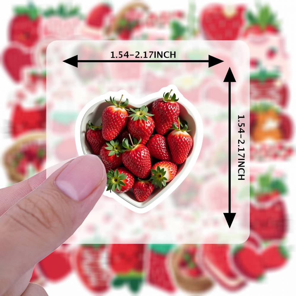 35pcs-50pcs Cartoon  Stickers Playful Food Funny Stickers PVC Sticker For Laptop Motorcycle Luggage Phone Notebook Luggage