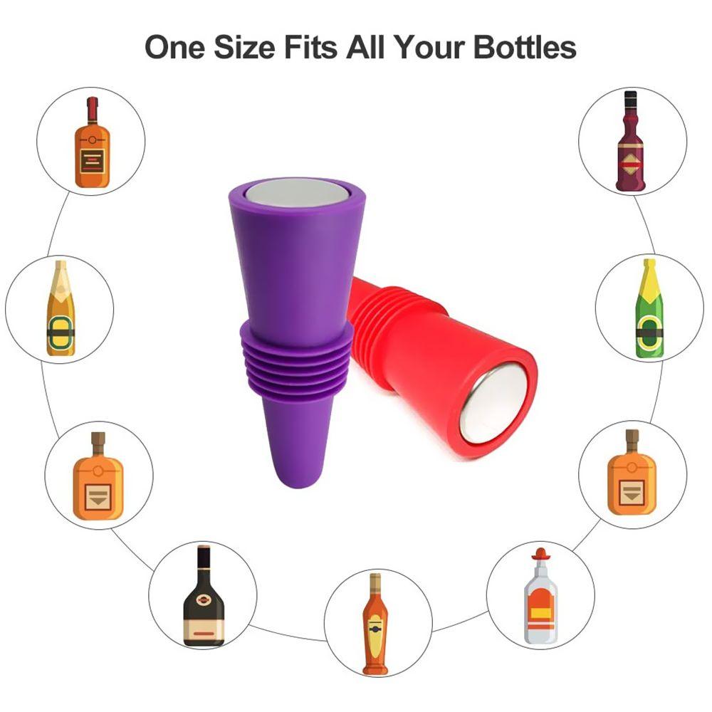 Kitchen Bar Accessories Bar Seal Silicone Sealer Plug Wine Bottle Stopper Bottle Cover Wine Stopper