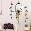 Colorful Birds Wall and Door Hanging for Home|Gift, Wall Decoration (WH_5216N)-Multicolour-Engineered Wood