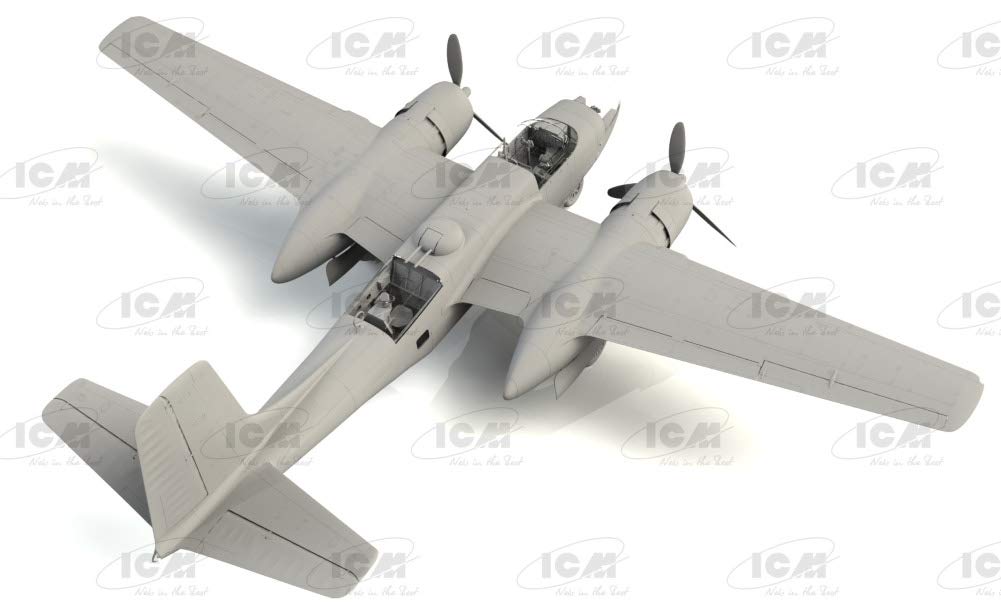 ICM 1/48 WWII US Army A-26C-15 Invader Plastic Model Kit 48283