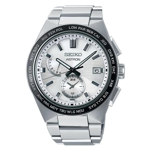 Seiko Astron NEXTER 2nd Collection Solar Radio-Controlled Watch SBXY049 Men's Silver