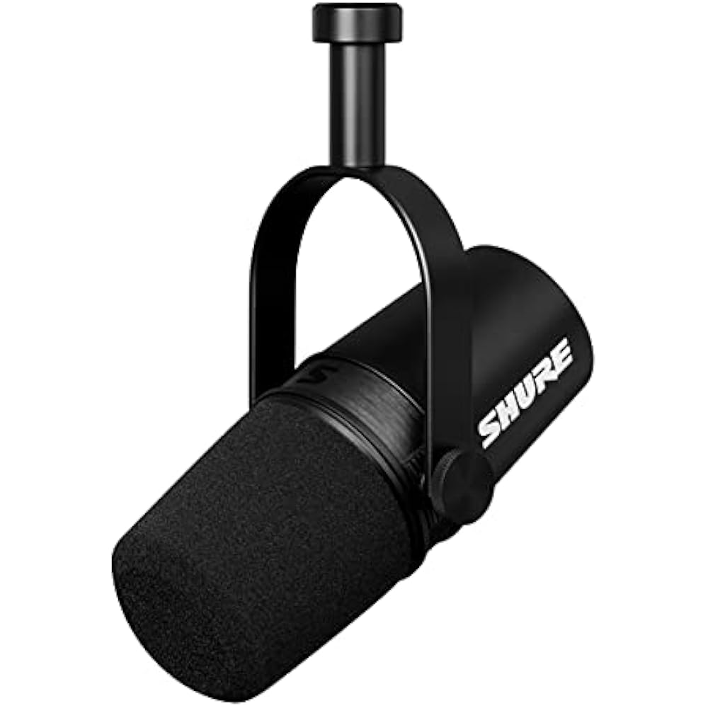 

SHURE Sure MV7X Podcast Microphone MV7X-J Dynamic Microphone, Cardioid, Unidirectional, XLR, Wire...