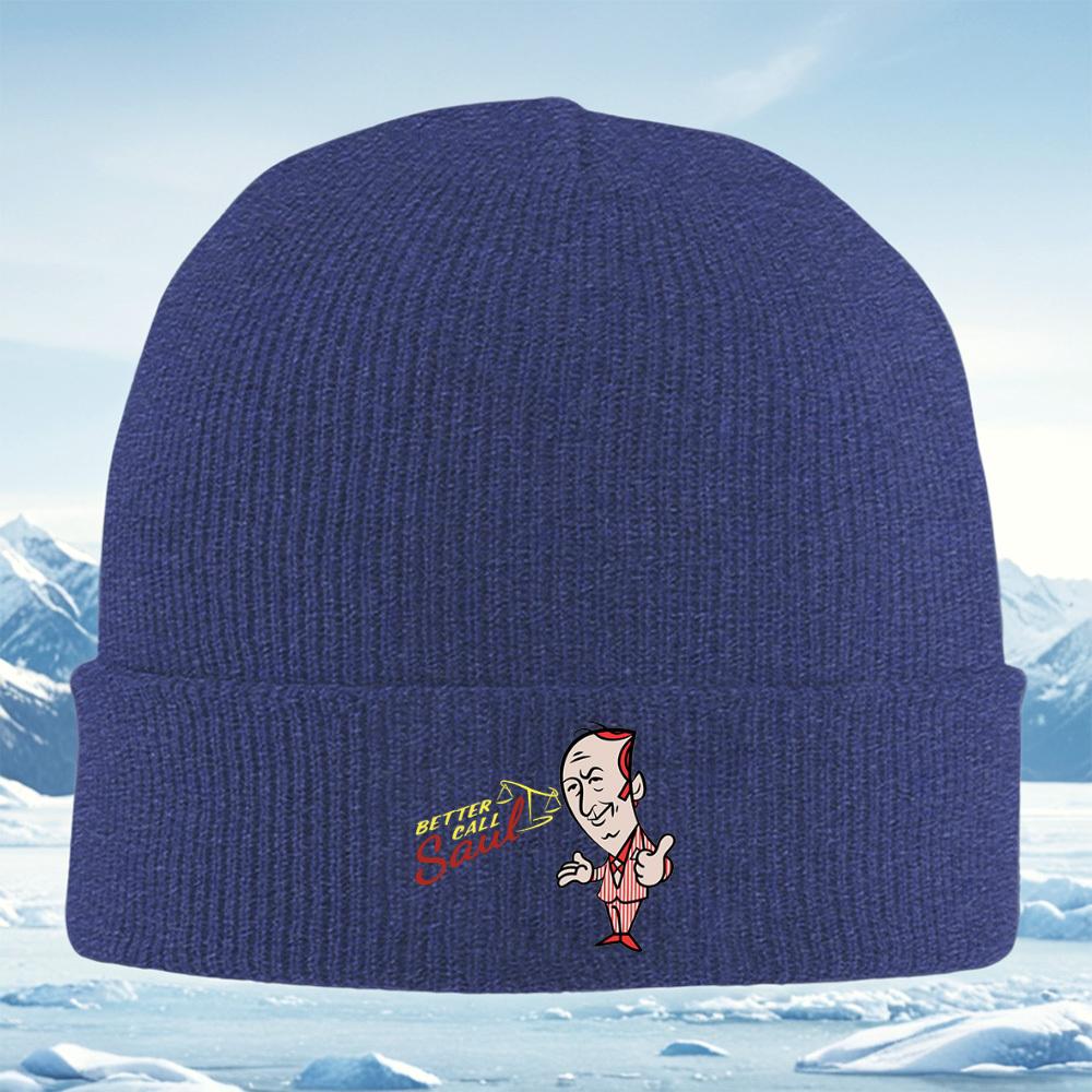 Cartoon Saul Goodman scales smile suit Men Women Unisex Knitted Hat Beanie Pullover Cap Winter Thermal Warm Christmas Outdoor Cy