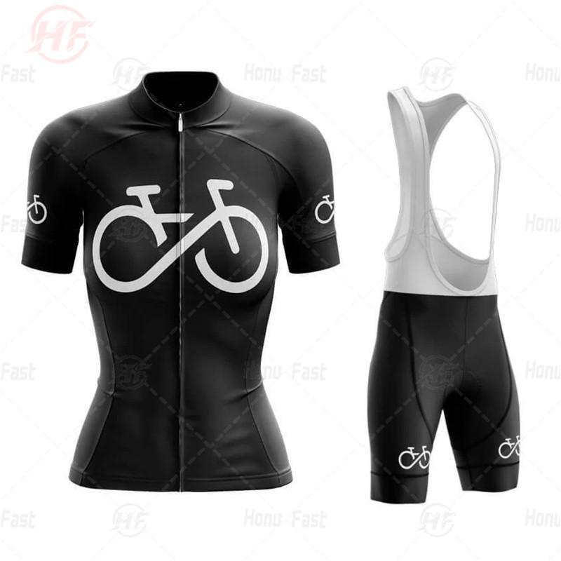 Cycling Women's Breathable Cycling Suit Short Sleeve Suit Summer Women's Mountain Road Cycling Clothes Slim-fit Style