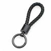 [Rockyu] Keychain for Men and Women Braided Leather Car Key
