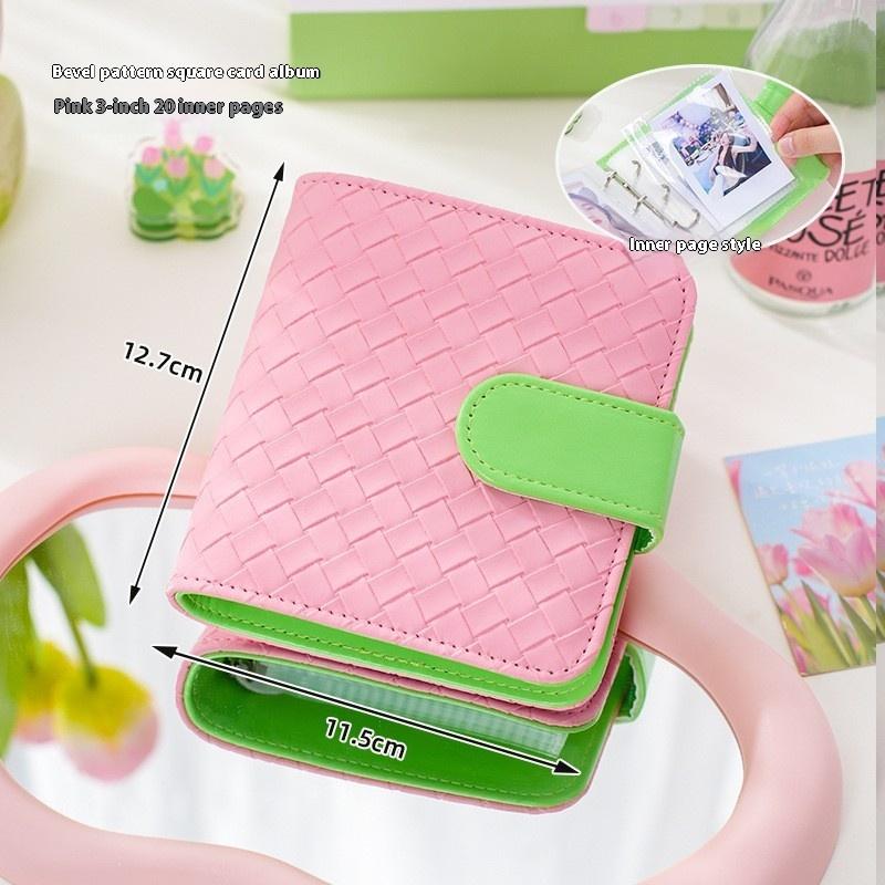 A5 Kpop Idol Photocards Holder PU Photo Album With 20pcs 3inches Sleeves Binder Collect Book For Photographs