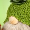 Plush Gnome Spring Decoration Cute Green Plant Gnome Doll for Tiered Tray Indoor Table Office Farmhouse Christmas Decoration